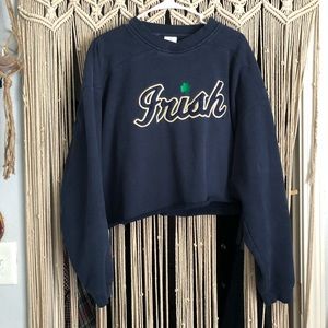Irish cropped sweatshirt